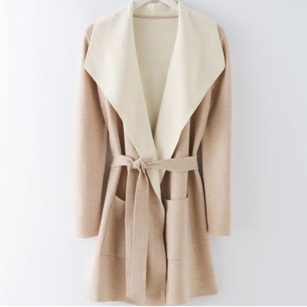 Boden Double Faced Wool Blend Coatigan Size S